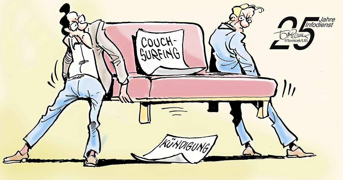 Couchsurfing gestattet