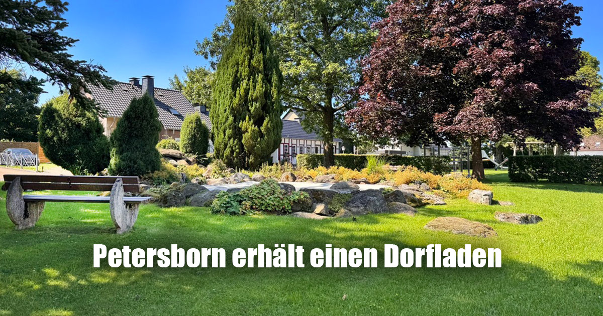 Gudenhagen-Petersborn-Pulvermühle erhält einen Dorfladen und voraussichtlich auch eine E-Ladestation 1 erhaelt einen Dorfladen