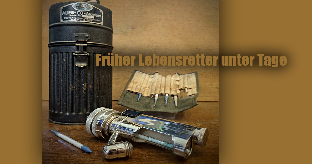 Frueher Lebensretter unter Tage
