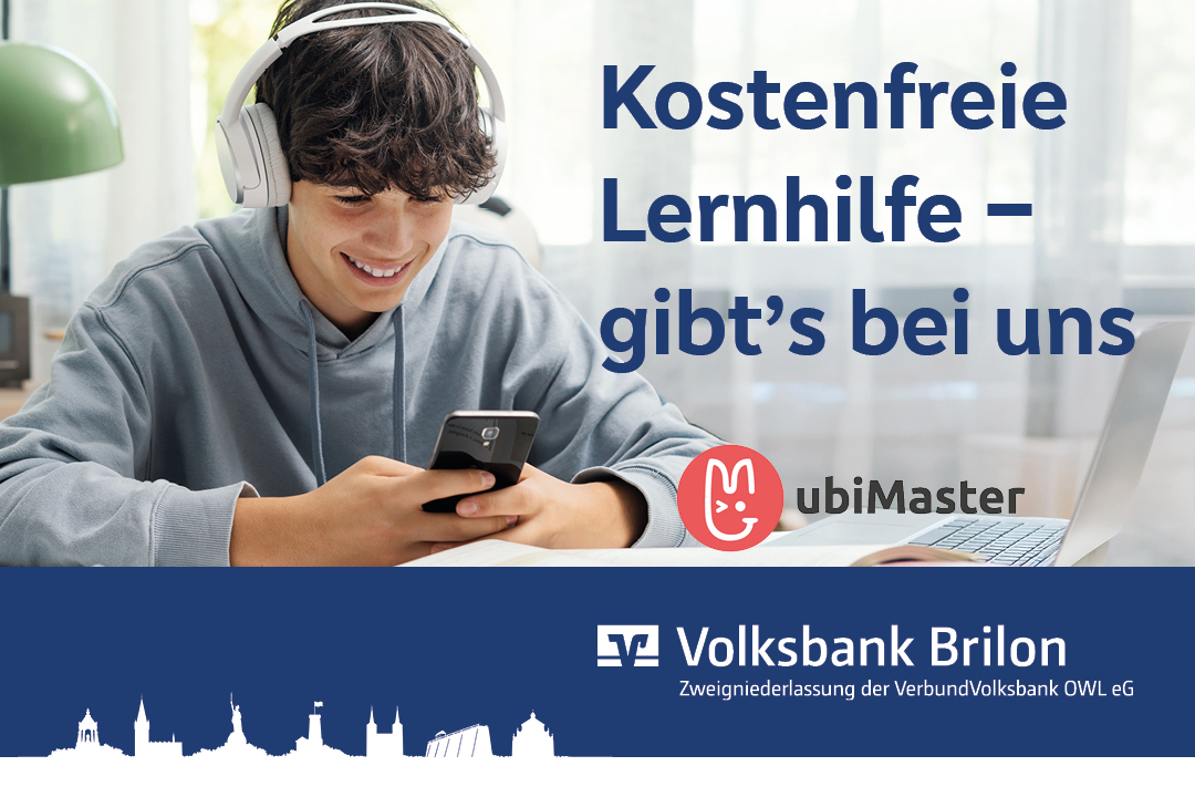ubiMaster Lernhilfe sponsored by Volksbank Brilon