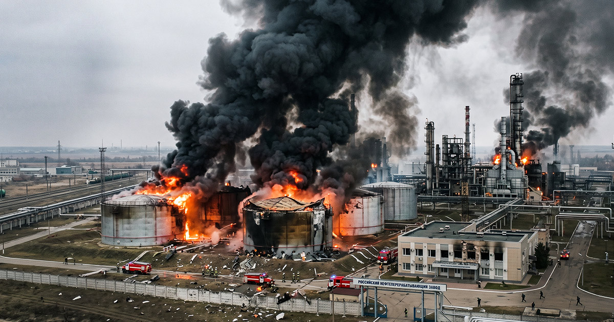 Kommentar zu den ukrainischen Angriffen auf Raffinerien und Lagerhaeuser in Russland