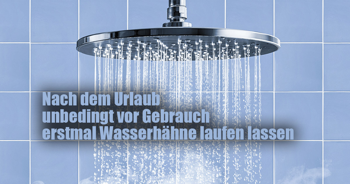 Legionellen-Gefahr im Hochsauerlandkreis: Nach dem Urlaub unbedingt vor Gebrauch erstmal Wasserhähne laufen lassen 13 Legionellen Gefahr im Hochsauerlandkreis