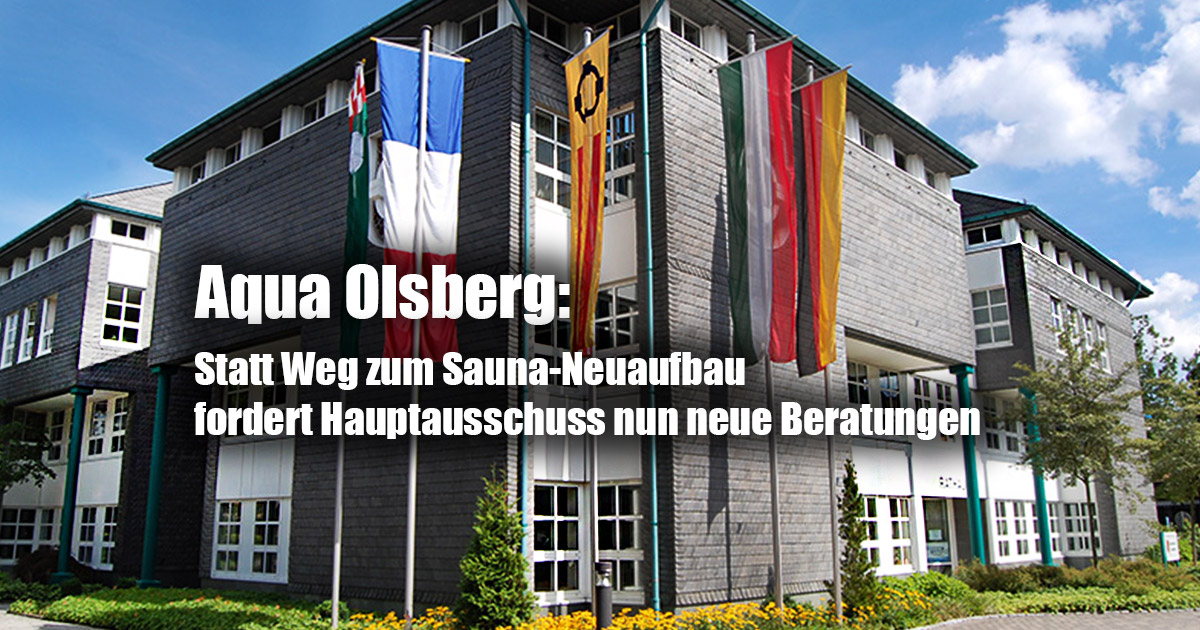 Aqua Olsberg: Statt Weg zum Sauna-Neuaufbau fordert Hauptausschuss nun neue Beratungen 5 Aqua Olsberg Sauna Neuaufbau