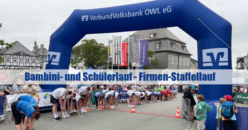 Volksbank Firmenlauf mit Bambinilauf und Schülerlauf