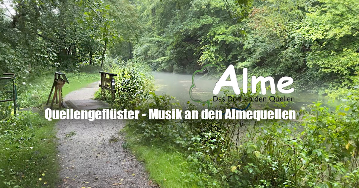 Quellengefluester Musik an den Almequellen