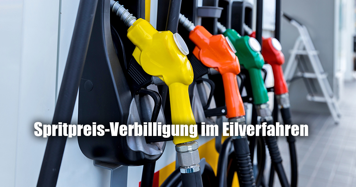 Tankrabatt eine Panikoperation beim Sprit
