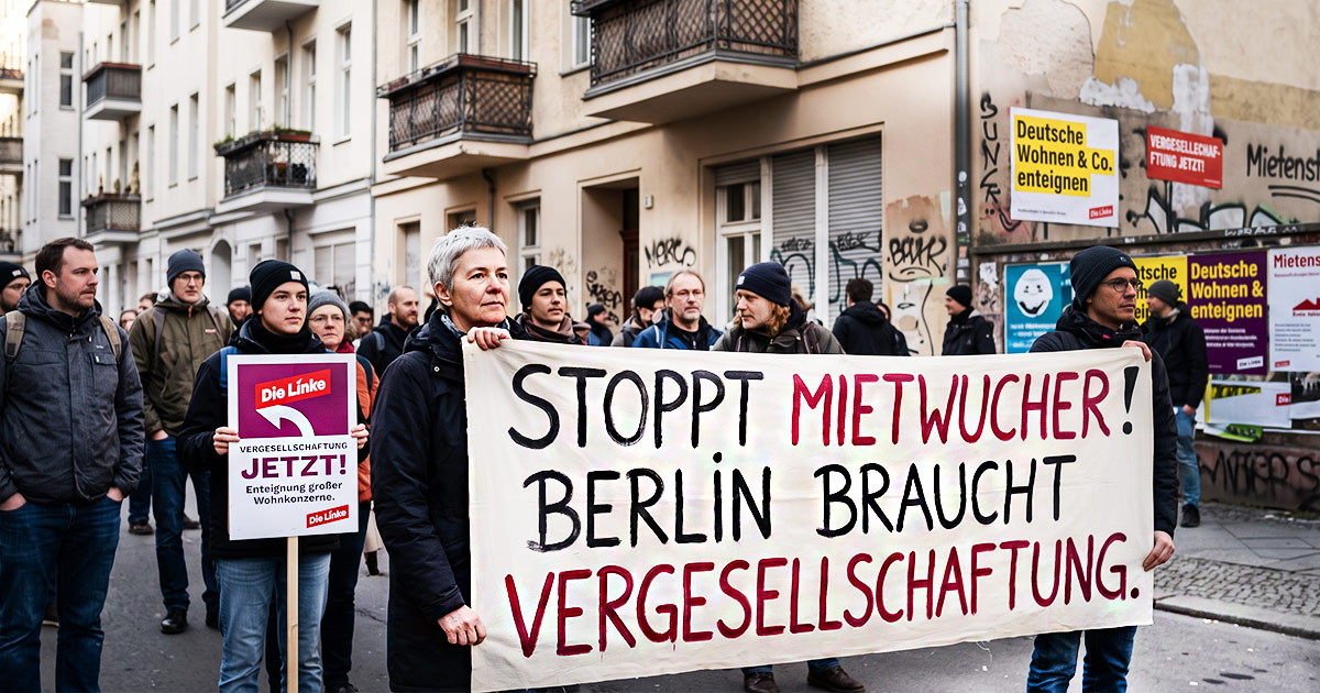 Vergesellschaftungsplaene der Berliner Linken