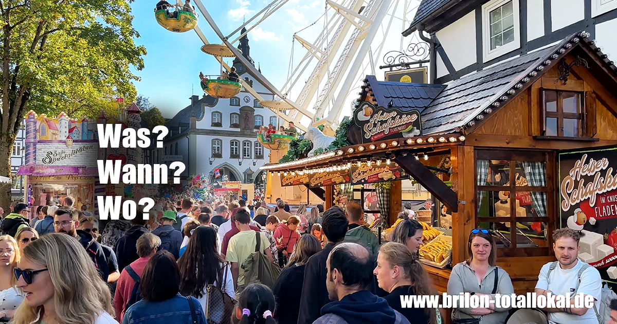 Was Wann Wo Informationen zur 70. Briloner Michaelis Kirmes