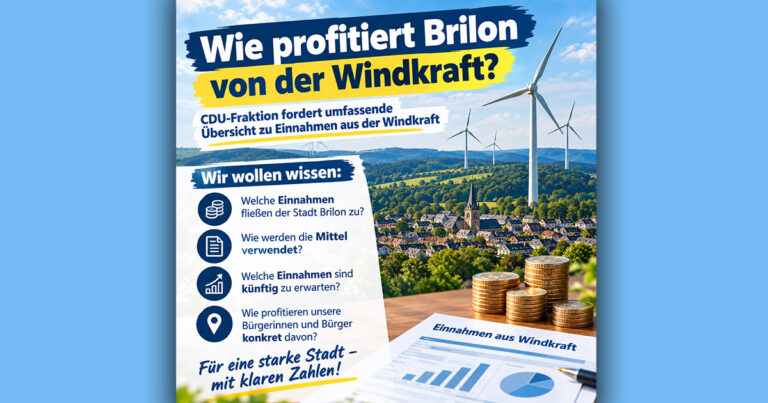 Wie stark profitiert die Stadt Brilon finanziell vom Ausbau der Windenergie