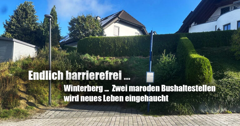 Winterberg marode Bushaltestellen endlich barrierefrei