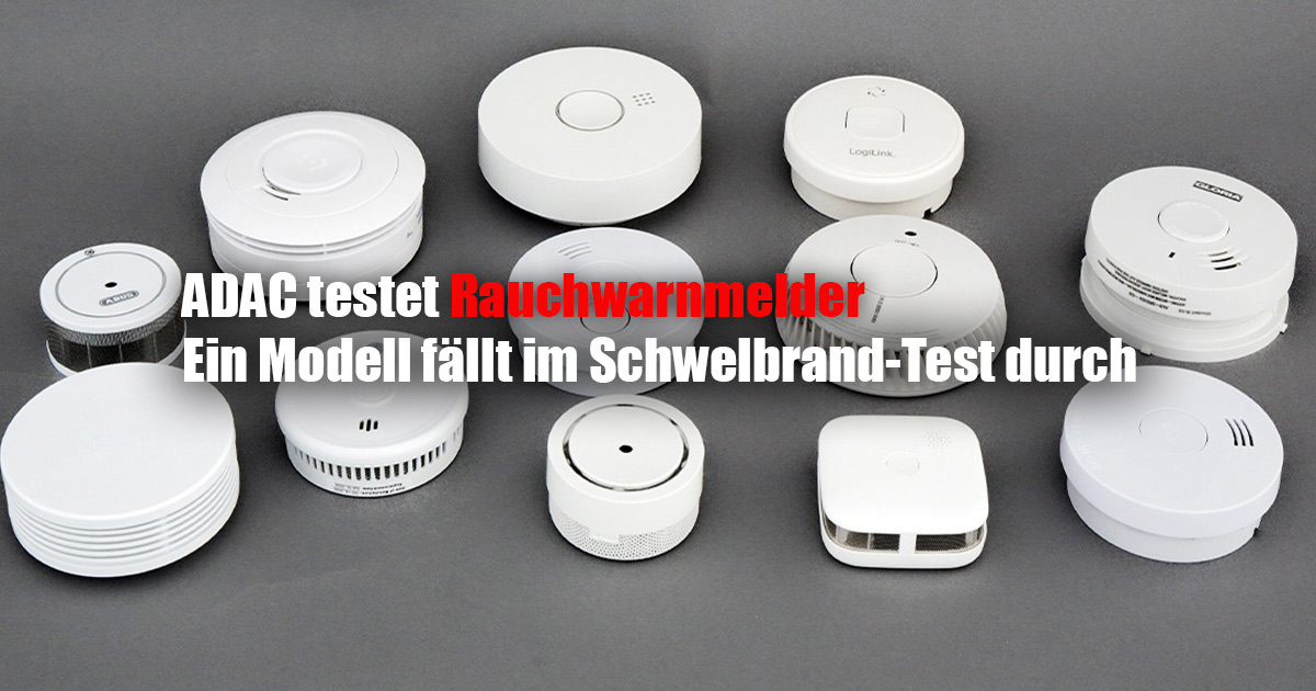 ADAC testet Rauchwarnmelder