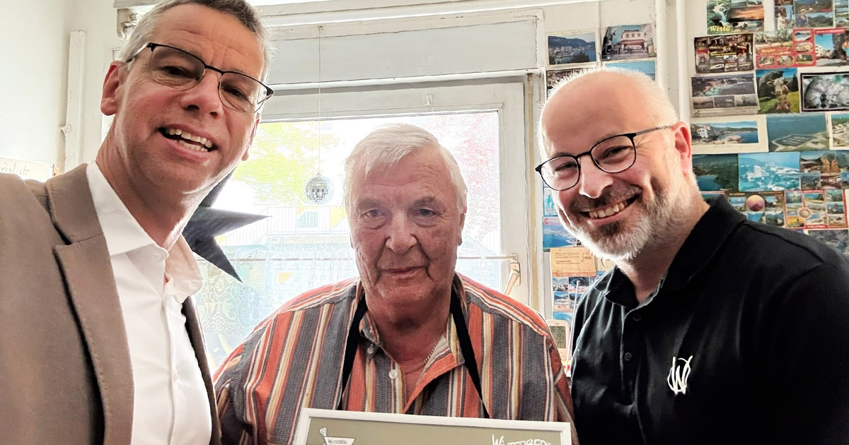 Besonderes Jubilaeum 75 Jahre Schuhmacherei Soegtrop in Silbach