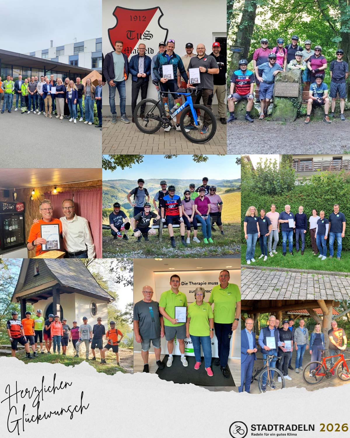 Brilon Stadtradeln 2026 Herzlichen Glueckwunsch an die Gewinnerinnen