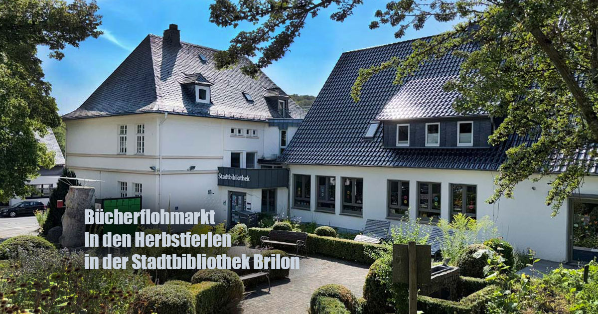 Buecherflohmarkt in den Herbstferien in der Stadtbibliothek Brilon