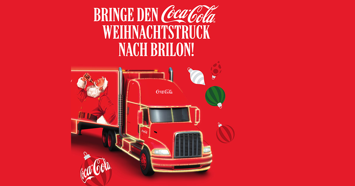 Jede Stimme zählt: Kommt der Coca-Cola Weihnachtstruck nach Brilon? 6 Kommt der Coca Cola Weihnachtstruck nach Brilon