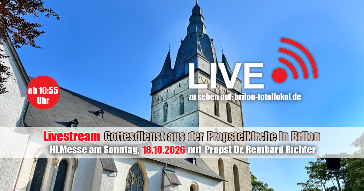 Livestream Gottesdienst am Sonntag mit Propst Dr. Reinhard Richter