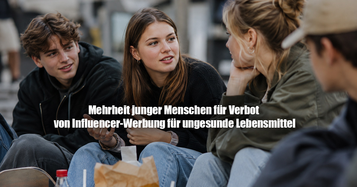 Verbraucherschützer fordern Verbot - Mehrheit junger Menschen für Verbot von Influencer-Werbung für ungesunde Lebensmittel 1 Mehrheit junger Menschen fuer Verbot von Influencer Werbung fuer ungesunde Lebensmittel