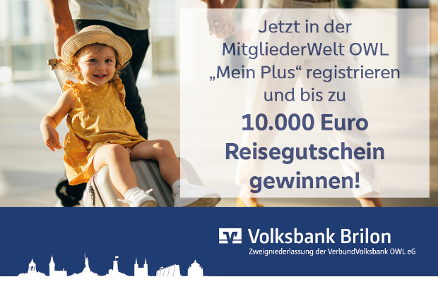 MitgliederWelt OWL Reisegutschein gewinnen