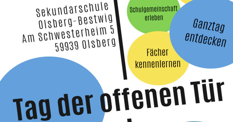 Tag der offenen Tuer in der Sekundarschule Olsberg Bestwig